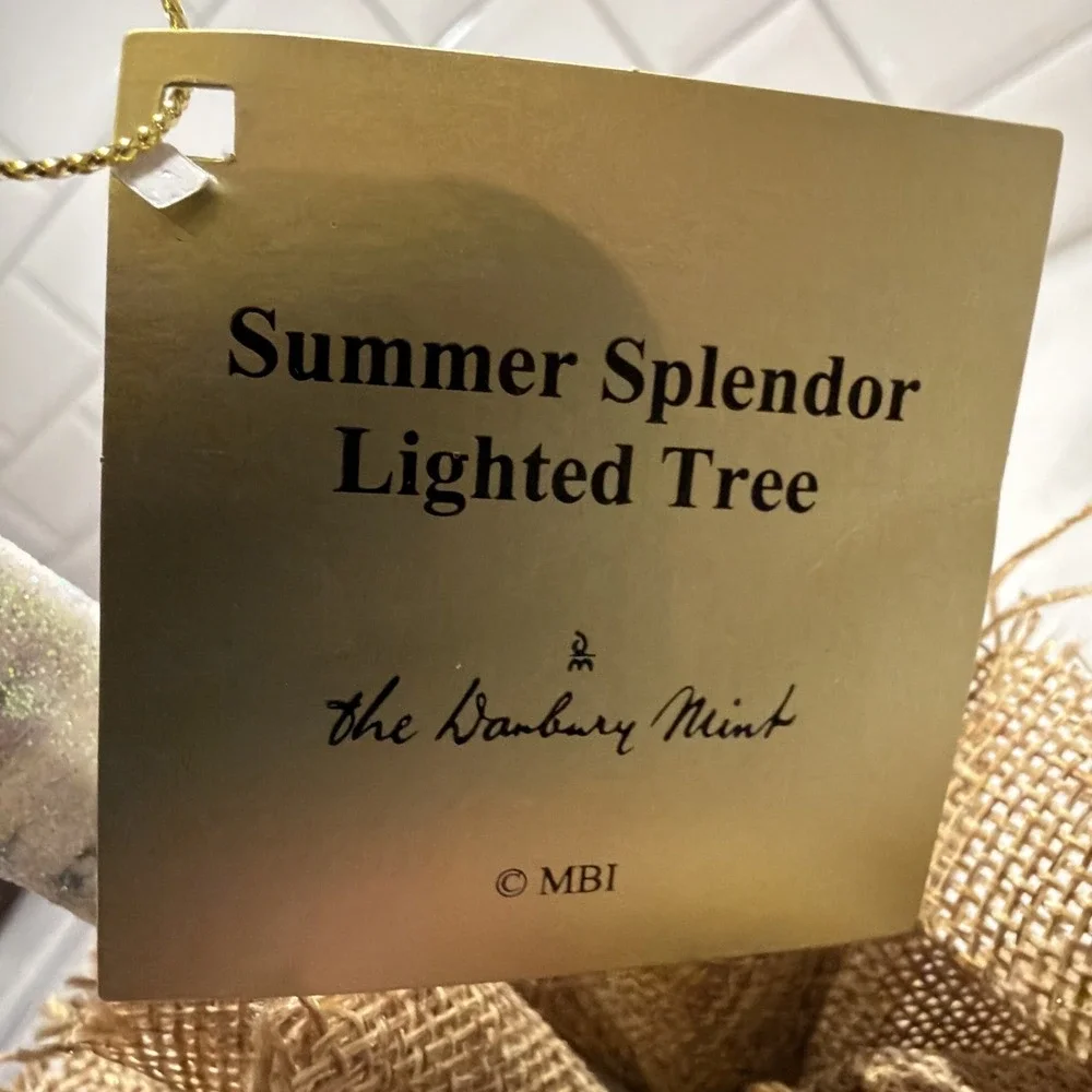 Danbury Mint Summer Splendor Lighted‎ Tree With Birds